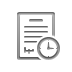 contract,clock icon