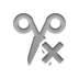 scissors,cross icon