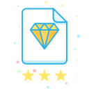business, company, diamond, economic, finance, interprise svg vector icon