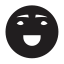 emoji, emotion, laughing, mouth, smiley svg vector icon