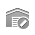 warehouse,cancel icon