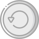 audio, media, media player, music, reload, video player svg vector icon