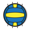 ball, game, play, sport, sports, volleyball svg vector icon
