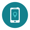 citycons, maps, mobile, phone svg vector icon