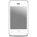 apple, front, iphone, white icon
