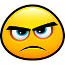 angry, face, smiley icon