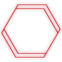 empty, hex, r icon