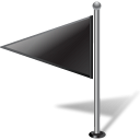 flag,leftblack icon