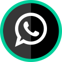 logo, media, online, social, whatsapp svg vector icon