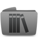 folder, library icon
