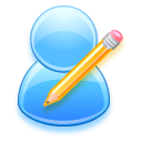 edit,user,write,writing,account,profile,people,human icon