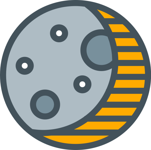 Moon svg vector icon
