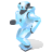 dancing, robot, shadow, with icon