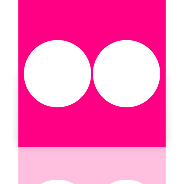 flickr, mirror icon