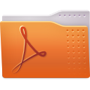 folder, pdf icon