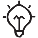 appliances, bulb, eco, electricity, idea, light, power svg vector icon