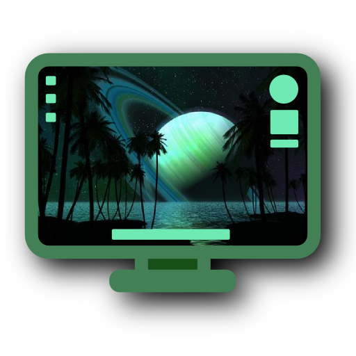 desktop,deep,green icon