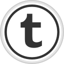 logo, media, online, social, tumblr svg vector icon