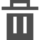delete, interface, trash, ui svg vector icon