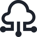 accounts, cloud, multiple, network, storage, wireless svg vector icon