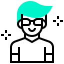 avatar, human, man, occupation, profession, superstar svg vector icon