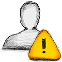 error, user icon