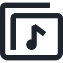 files, folder, media, music, musical, note, storage svg vector icon