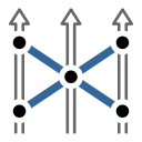 cross, group, move, strategic, tactic svg vector icon