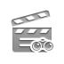 clapperboard,binoculars icon