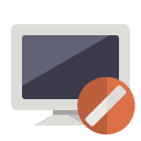 monitor,cancel icon