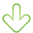 arrow, basic, down, green icon