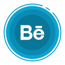 behance, social media svg vector icon