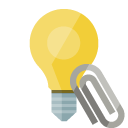 ligthbulb,attachment icon