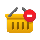 bag, basket, cart, ecommerce, remove, shopping, store svg vector icon