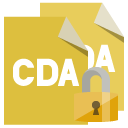 file,format,cda,lock icon