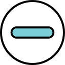 close, delete, erase, hide, min, minus, remove svg vector icon