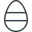 colored, decoration, easter, egg svg vector icon