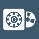 case, cd, gear, rom, settings, software, software package svg vector icon