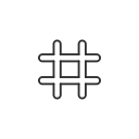 hashtag, social media, tag, twitter svg vector icon