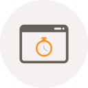 browser, page speed, speed, speedometer, stopwatch, web page, window svg vector icon