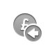 coin,pound,left icon