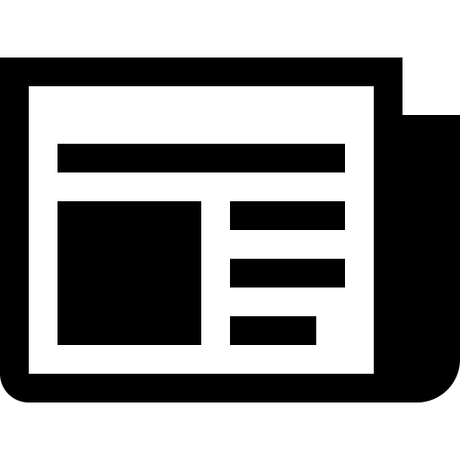Newspaper svg vector icon