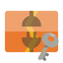 disconnect,vertical,key icon