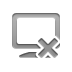 monitor,cross icon