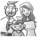 family,off,grey,user,account,profile,people,human icon