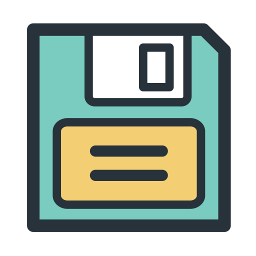 Color Blocks Hard Disk svg vector icon