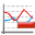 delete, linechart icon