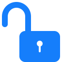 lock, open svg vector icon