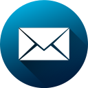 circle, high quality, long shadow, mail, media, social, social media svg vector icon