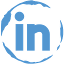 linkedin, social, stamp icon